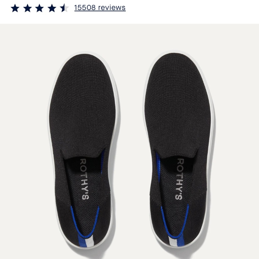 Rothy's Black Slip-On Sneakers